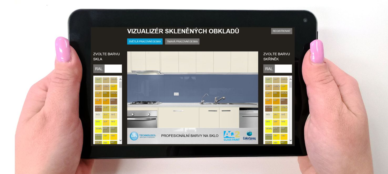 vizualizer skleněných obkladů